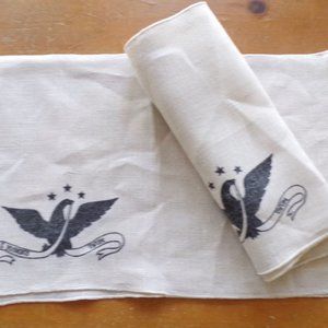 Linen Placemats E Pluribus Unum Eagle 17" x 11" 4 Piece Set  2895